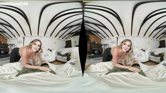 Addison Rae makes nice blowjob and handjob in VR deepfake porn tape