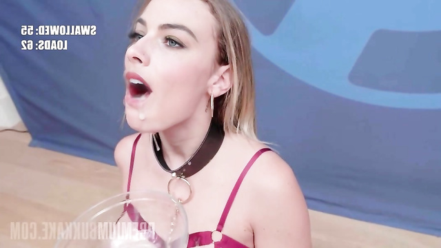 Margot Robbie will not miss a drop of sperm in her mouth [face swap] [PREMIUM]