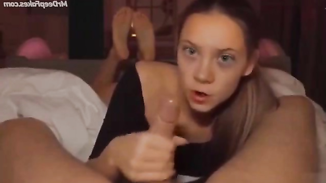 Greta Thunberg gives me the best handjob ever (deepfake POV porn)