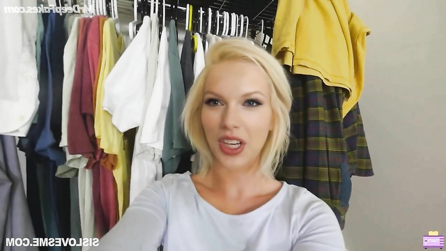 Fake Taylor Swift shows her wardrobe with a sexy twist