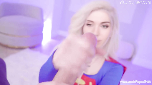 AI Amouranth cosplay SuperWoman