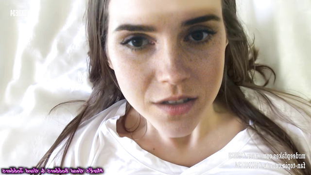 Hot deepfake sex Emma Watson with blowjob and big swallow porn
