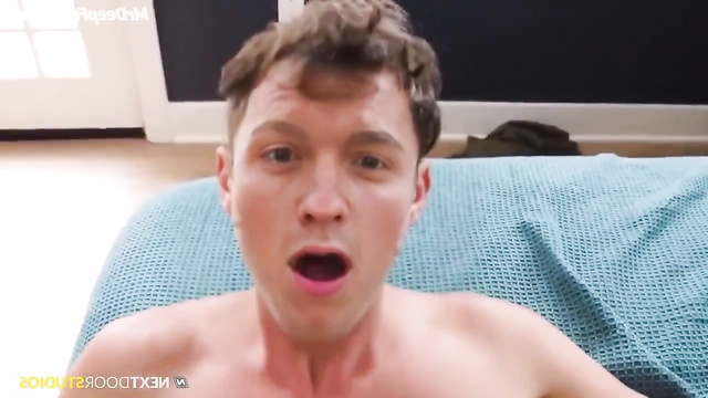 AI Tom Holland fucked with a guy and got a facial