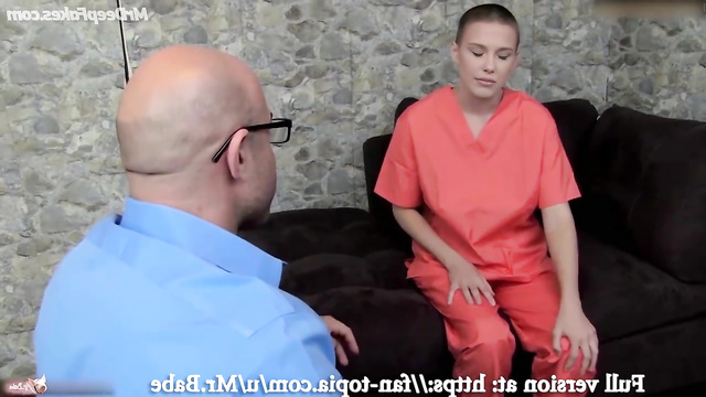 Fake Millie Bobby Brown gets hypnotized and fucked in the ass