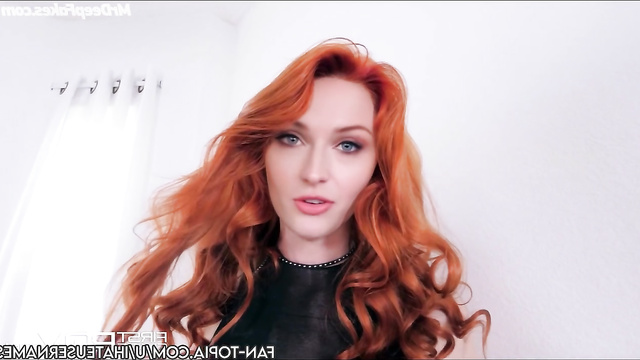 AI Sophie Turner drools at the thought of cock