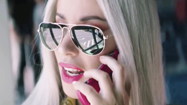 Hot blonde Chiara Ferragni in porn music video