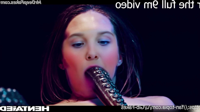 Millie Bobby Brown deepfake hot porn with tentacles (having good fuck)