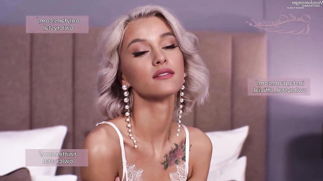 Ariana Grande in white transparent lingerie seduced a man for sex [PREMIUM]