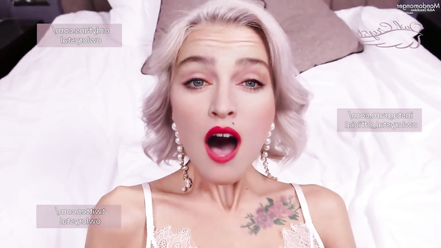 Sexy milf Madonna celebrity sex in hot underwear (she loves swallow) [PREMIUM]
