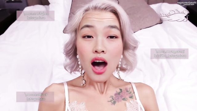 Hot korean blonde HoYeon Jung (한국인 정호연) took cock in her mouth [PREMIUM]