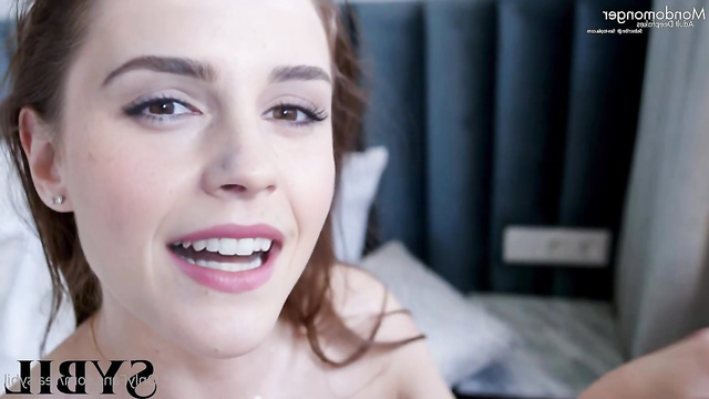 Hot babe Emma Watson celebrity sex video in red sexy underwear [PREMIUM]