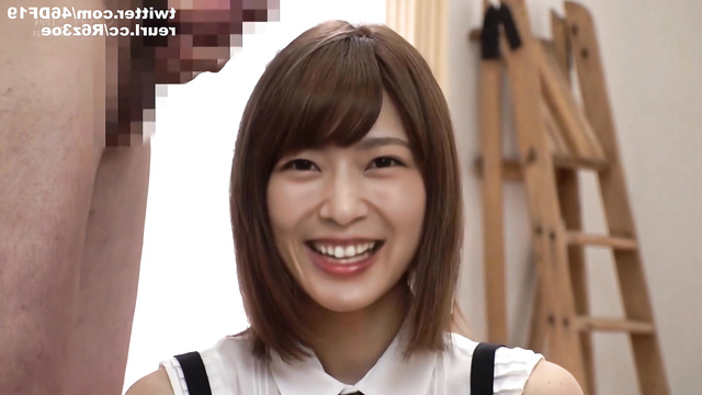 Suzuki Ayane (鈴木絢音) J-Pop Nogizaka46 (乃木坂46) coats her hair with cum [PREMIUM]