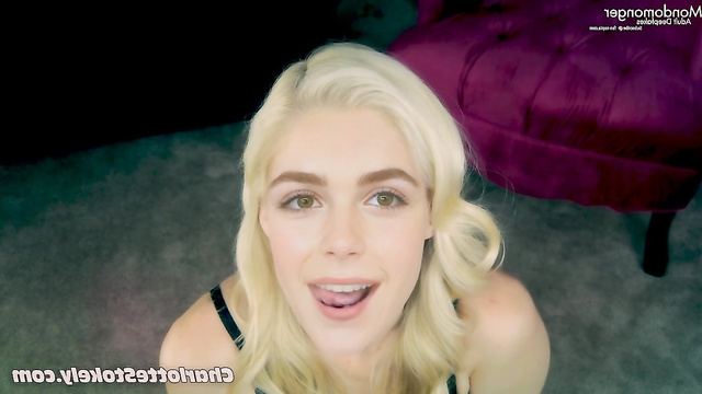 Hot blonde Kiernan Shipka asking for a lot of cum on her face [PREMIUM]