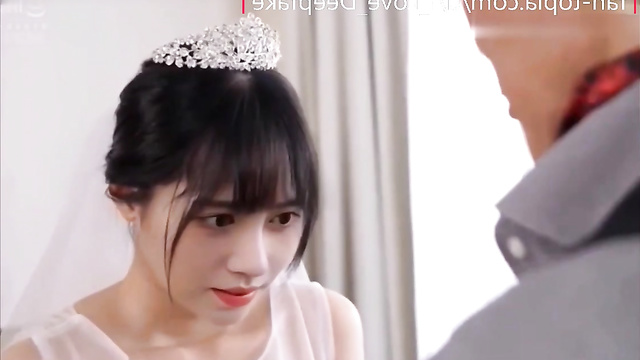 Ju Jingyi (鞠婧祎) SNH48 was given a creampie for her wedding 中国内射