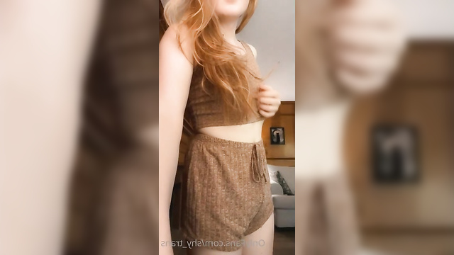 Cute Sophie Turner showing off her body and cock