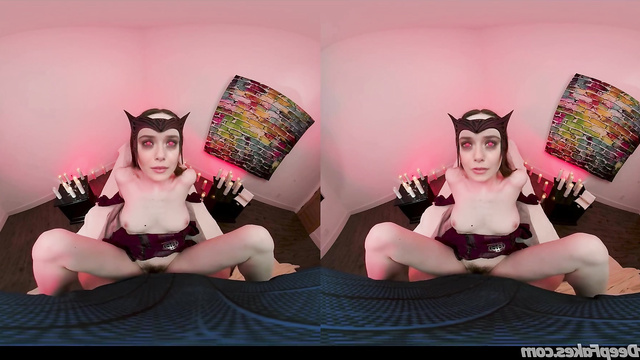 VR porn with Scarlet Witch (Elizabeth Olsen)