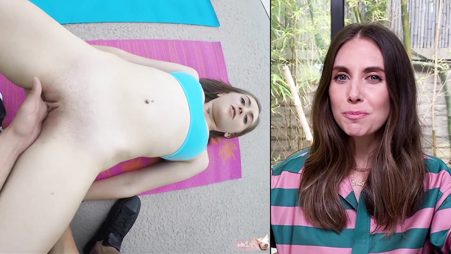 Hot deepfake video, Alison Brie made blowjob during workout [PREMIUM]