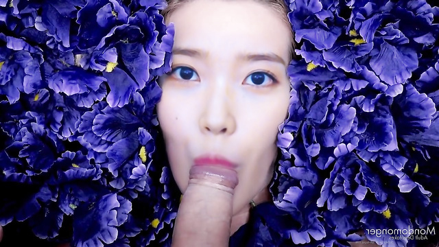 Fake babe IU juicy blowjob in flowers // 아이유 섹스 장면 [PREMIUM]
