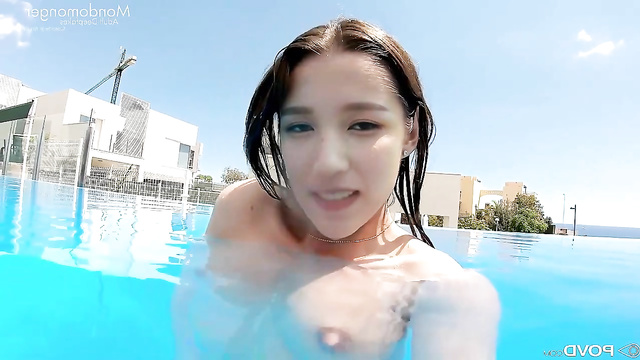 Hot Mina (미나 트와이스) enjoys sex near the pool - face swap [PREMIUM]