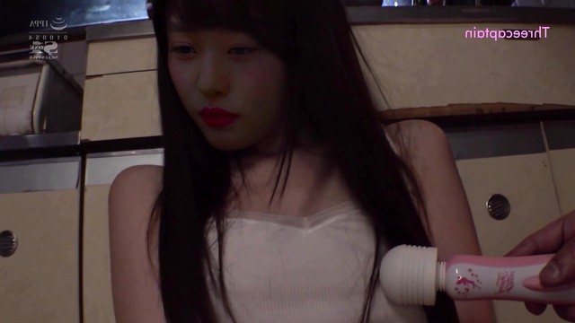 Young whore Wonyoung [아이브 장원영] is caressed with a vibrator / real fake