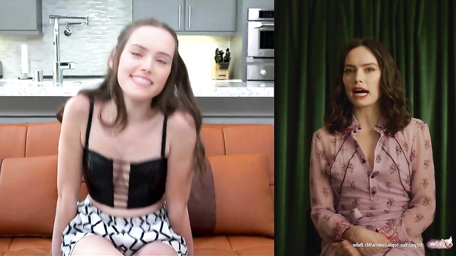 Petite brunette Daisy Ridley swallows huge cock whole - face swap [PREMIUM]