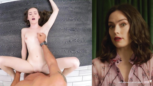 Petite brunette Daisy Ridley swallows huge cock whole - face swap [PREMIUM]