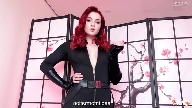 Fake bitch Sophie Turner fucked herself by sex toy [PREMIUM]