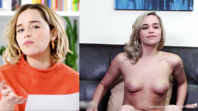 Fake Emilia Clarke masturbated shaved pussy on camera [PREMIUM]