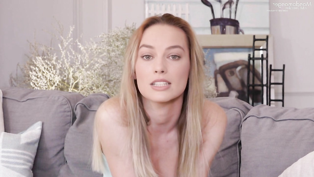 (face swap) Hot blonde Margot Robbie live out her anal fantasies [PREMIUM]