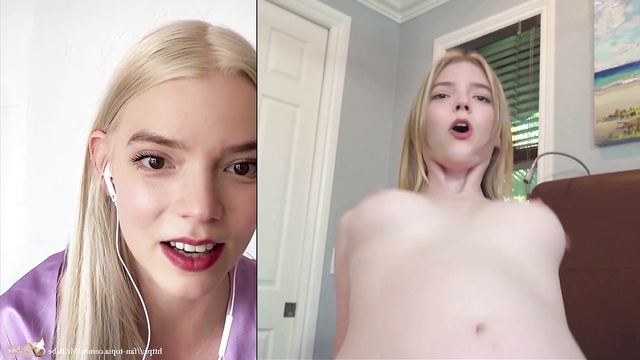 Anya Taylor-Joy watching her sex video and getting excited [PREMIUM]