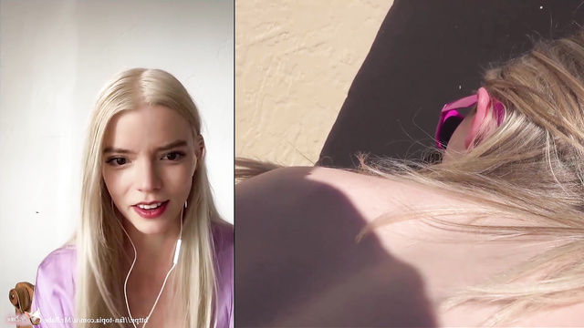 Anya Taylor-Joy watching her sex video and getting excited [PREMIUM]