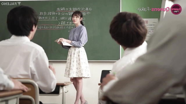 Student brought young teacher Kanna Hashimoto (橋本 環奈 ポルノ) to orgasm, AI