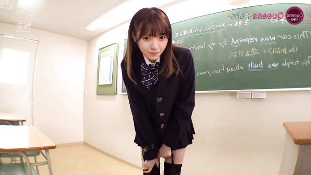 Footjob in stockings, sex in a classroom with ai Asuka Saito 齋藤 飛鳥 乃木坂46