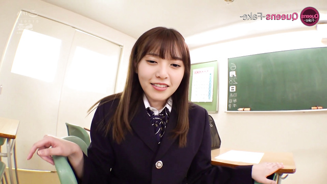 Footjob in stockings, sex in a classroom with ai Asuka Saito 齋藤 飛鳥 乃木坂46