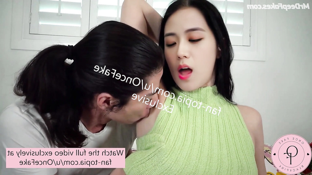 Jisoo (지수 가짜 포르노) - guy pleases his girlfriend - deepfake