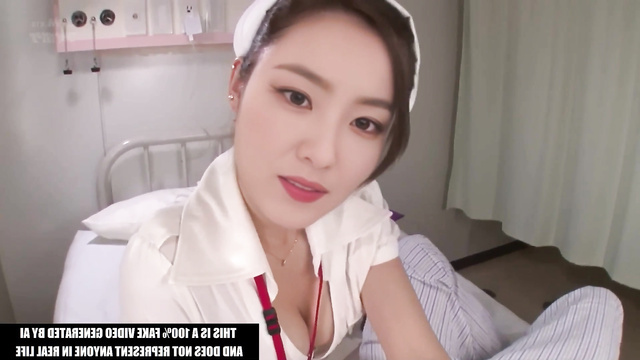 Pretty doctor in white stockings making pov footjob (아이린 레드벨벳) Irene A.I.