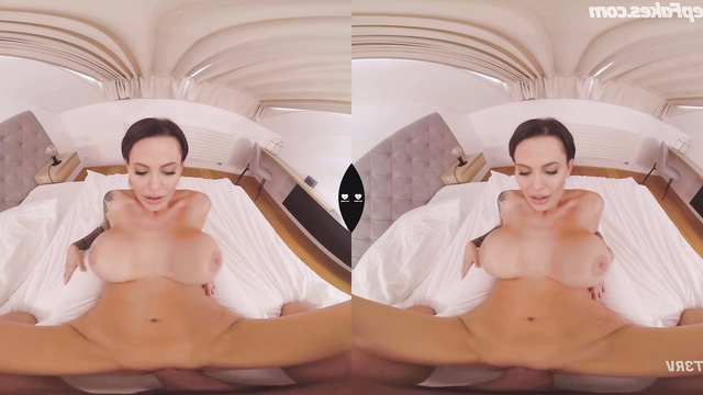 Busty nude Angelina Jolie fucks husband and gets cum on breasts