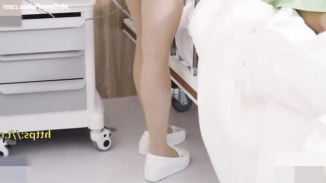 Sexy nurse G.E.M. (邓紫棋) takes care of a patient 假名人色情片
