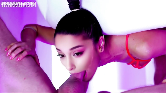 Stranger fucked horny Ariana Grande in the throat (real fake)