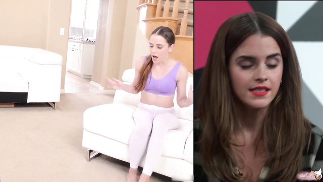 Emma Watson strips off her yoga pants with no hesitation / AI porn