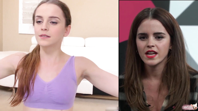 (Real fakes) Yoga coach bangs horny teenager Emma Watson