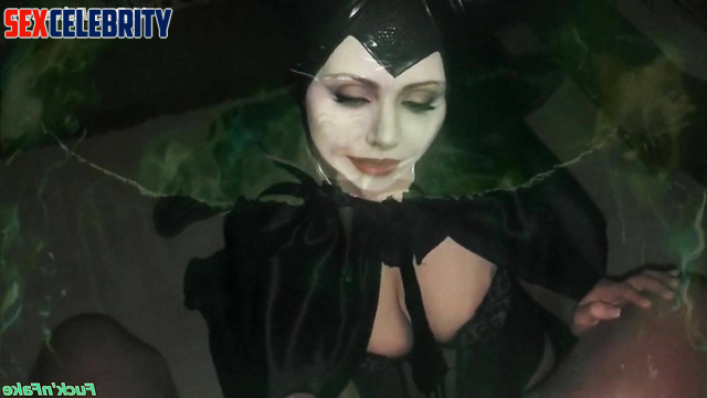 Maleficent Angelina Jolie addicted to suck deepfake porn ai
