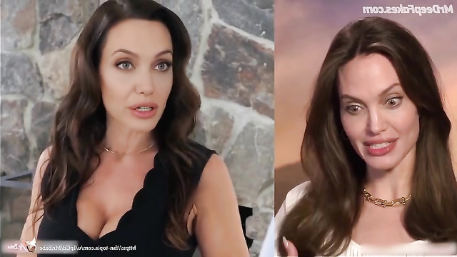 Angelina Jolie - anal on a very first date [real fakes]