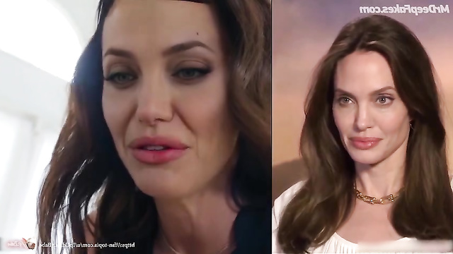 Angelina Jolie - anal on a very first date [real fakes]