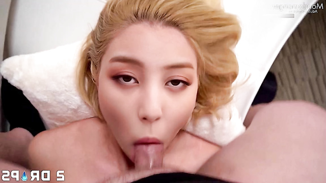 Jihyo (박지효) - cock sucking & asshole licking POV /  TWICE 트와이스 얼굴 스왑