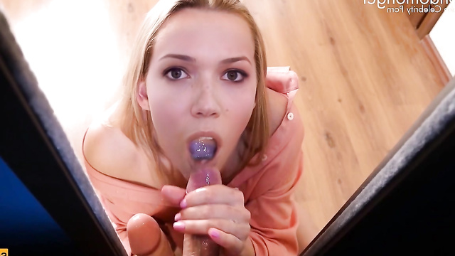Cum in mouth compilation w/ Mandy Moore [AI fakes]