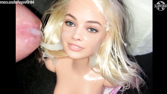 [Fake porn] Cum covered toy with a face of Barbie