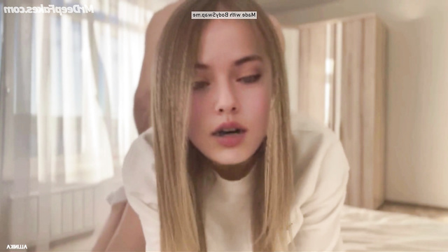 Hot booty of Kristina Pimenova is perfect for fuck in doggy fake porn