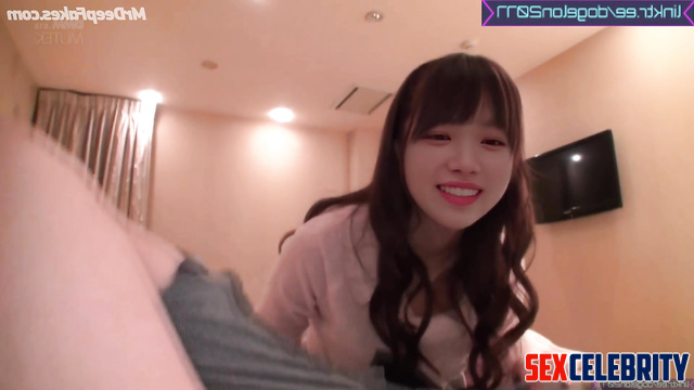 Chaewon [채원 아이즈원 르세라핌] Korean babe plays with his dick - pov porn