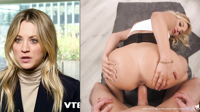 Sexy blonde Kaley Cuoco convinced into anal sex (POV deepfake)